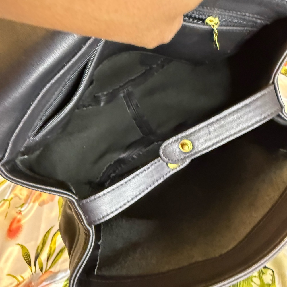 Coach Back Sac Backpack Vintage| Black Leather | Style E6H-4134 - Picture 11 of 15